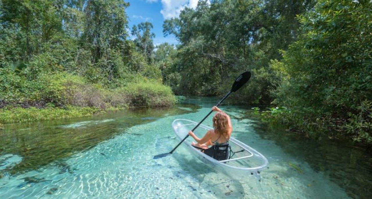 Take a clear-bottom kayak tour
Multiple locations  
Head over to one of Florida&#146;s many gorgeous springs and grab a clear kayak. It&#146;s a unique experience where you get to see even more of what Florida&#146;s nature has to offer.
Photo via Get Up and Go Kayaking