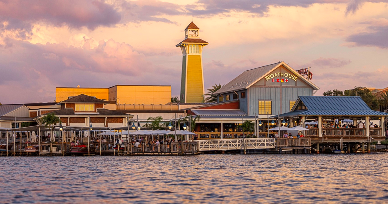 The Boathouse
1620 E. Buena Vista Drive, Lake Buena Vista
Dust off your Party City captain’s hat for a night full of oysters and crab legs on the Boathouse's patio.