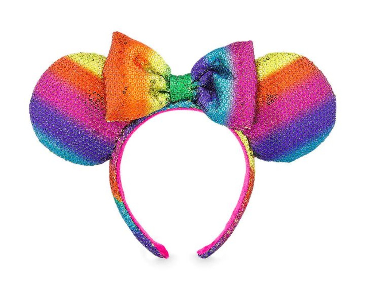 Minnie Mouse ears headband
This prismatic headband packs a colorful punch with a multi-hued sequined exterior complete with Minnie's signature bow, $20.99.
Photo via shopDisney