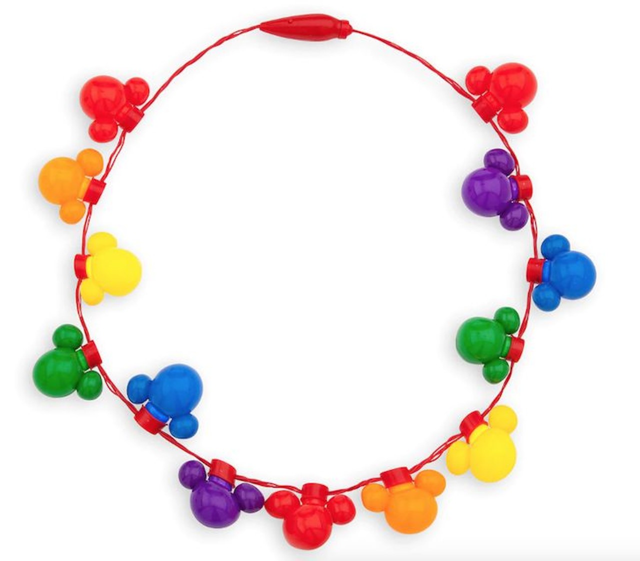 Mickey Mouse Light-Up Necklace
With six different light modes, this rainbow necklace is perhaps one of the coolest items in the Rainbow Disney Collection. With coin cell batteries included, the necklace is priced at $14.99.
Photo via shopDisney