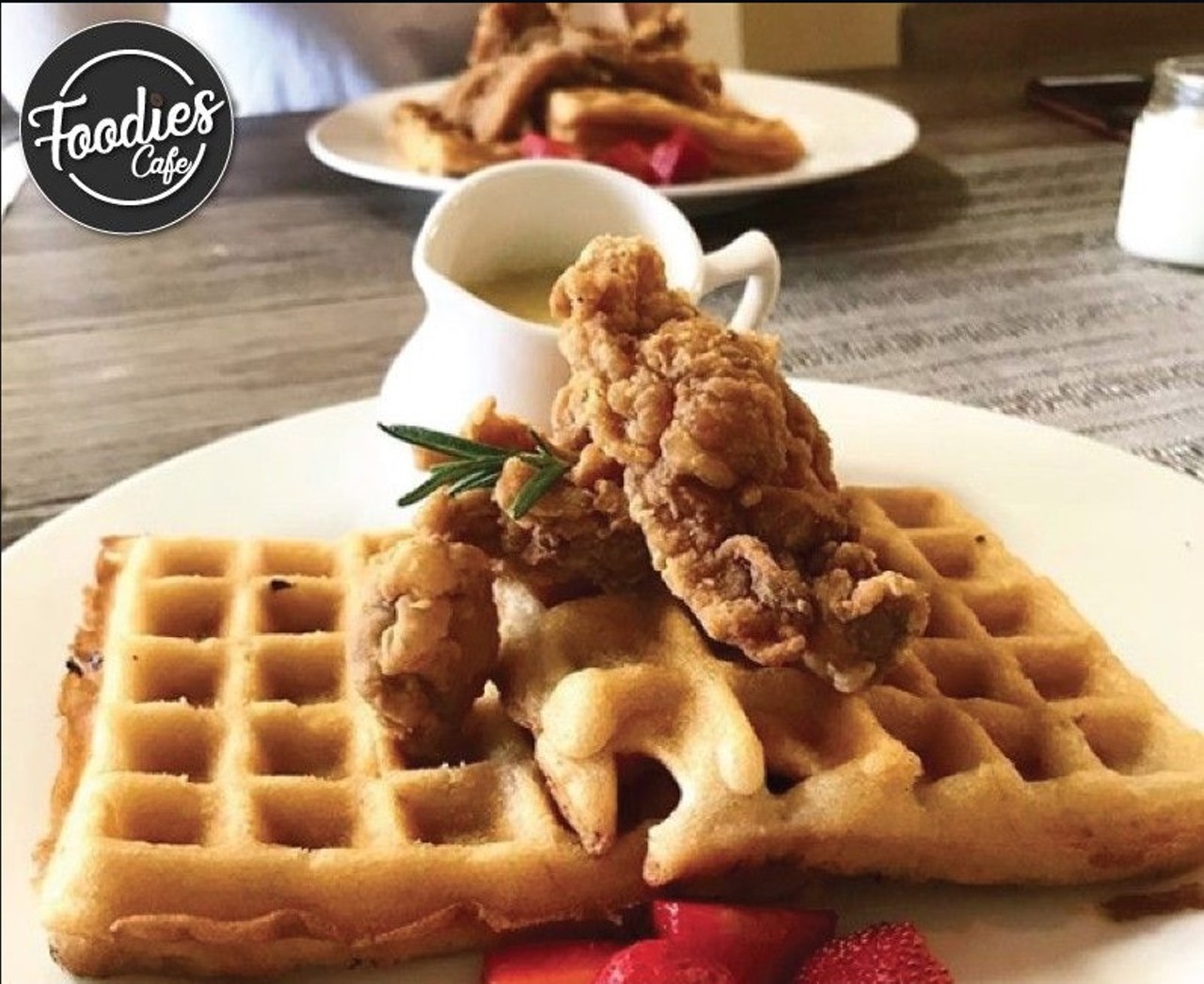 Foodies Cafe 
436 S. Parramore Ave., 407-648-4343
Parramore coffee shop and breakfast/lunch spot offers all the requisite varieties of precious, precious caffeine but also chicken and waffles and decadent pound cake creations.   
Photo via Facebook