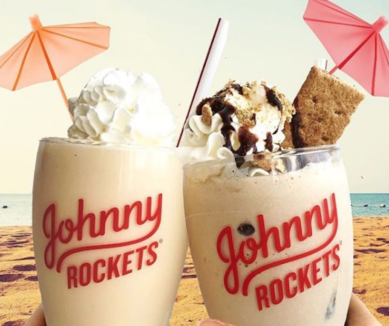 Johnny Rockets
Multiple Locations 
Hand-spun real ice cream shakes are a classic staple at Johnny Rockets. These cold treats are available in classic flavors like strawberry, vanilla and chocolate, but also in deluxe flavors including peanut butter banana and orange dreamsicle.
Photo via Instagram/Johnny Rockets