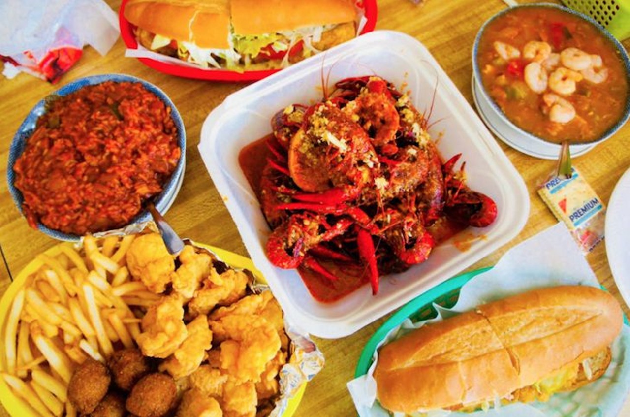 King Cajun Crawfish
924 N. Mills Ave. | 407-704-8863
It's a guarantee that a King Cajun meal will leave your fingers stained with cayenne and drenched in spicy buttery garlic. The crawfish rules these lands, but a bowl of gumbo is another great option.
Photo via King Cajun Crawfish of Orlando/Facebook