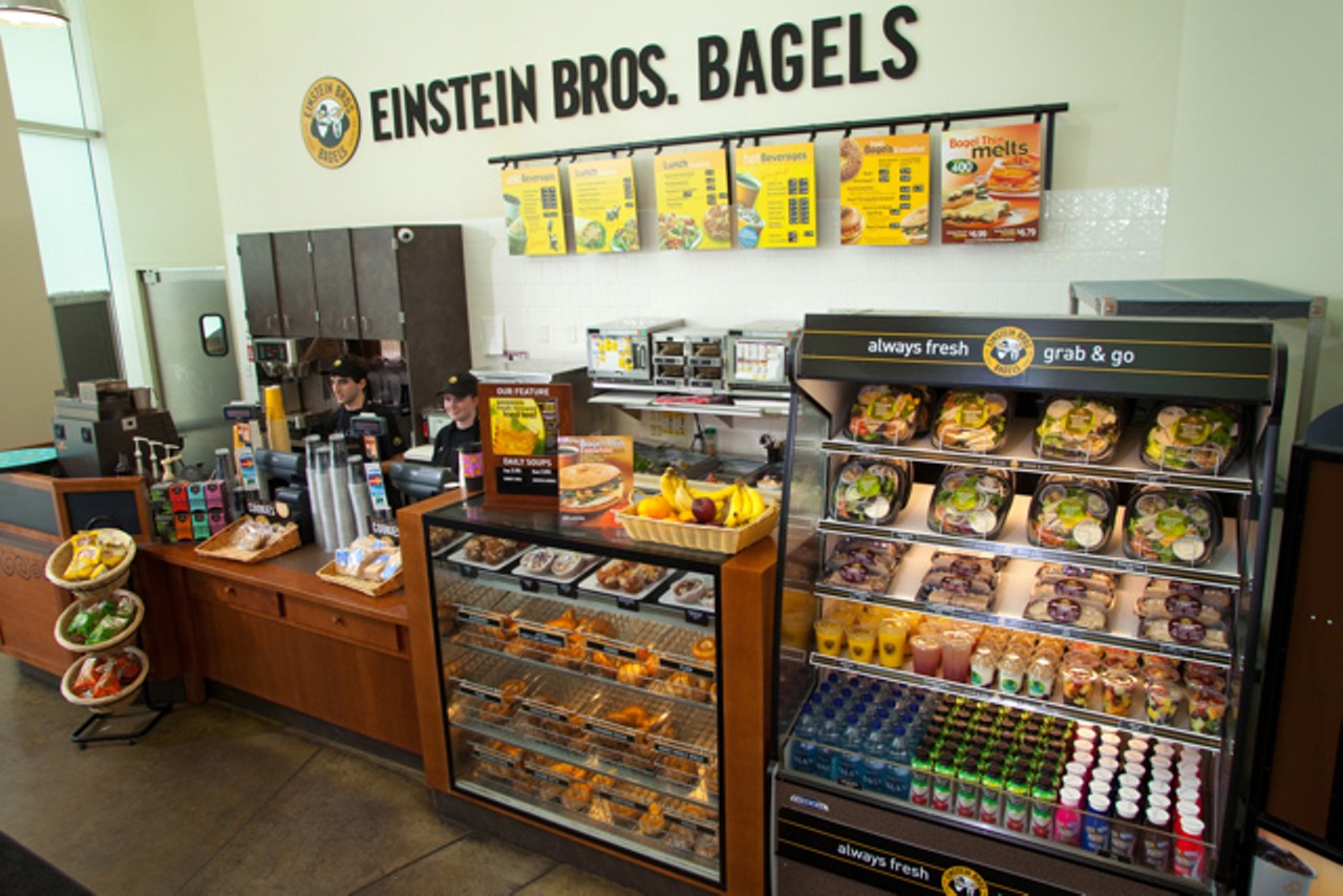 Get a free Einstein Bros. breakfast sandwich when you register online.