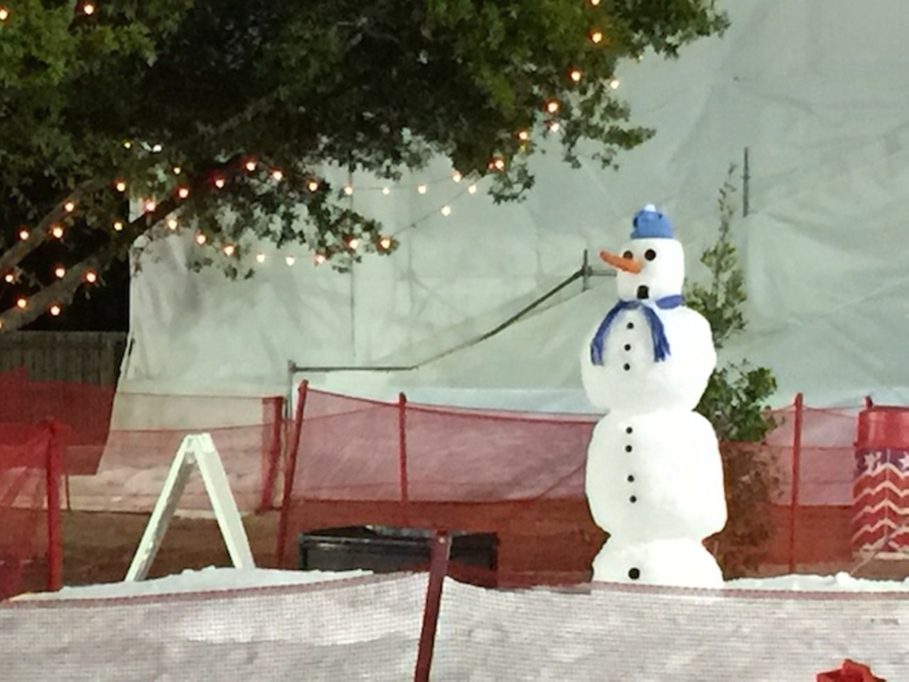 Making snowmen at Fun Spot