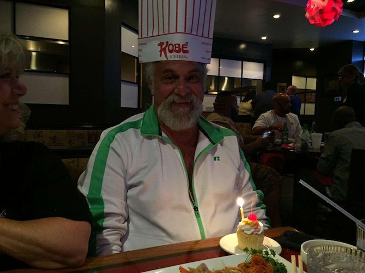 Celebrating dad's birthday at Kobe.