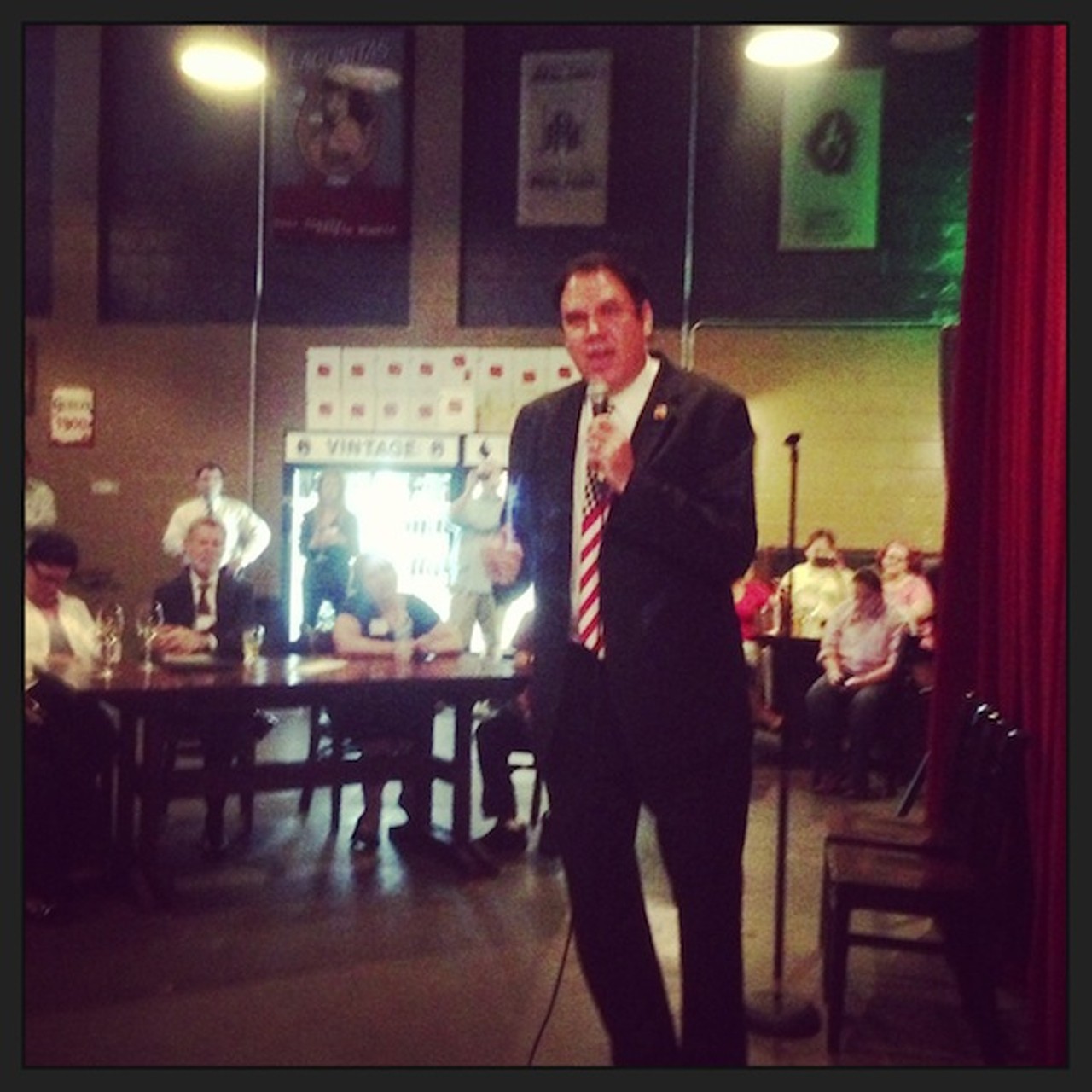 Alan Grayson was the guest speaker at the Orange County Dems' Speak Easy event at Redlight Redlight.