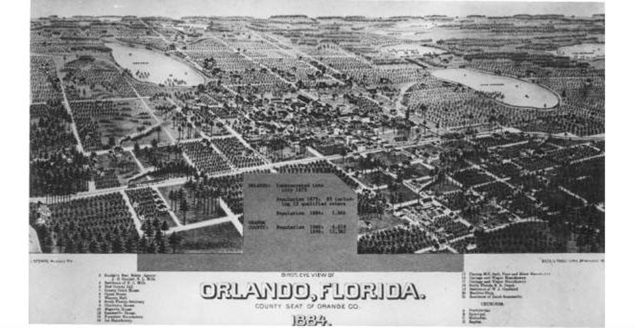 Bird's eye view of Orlando