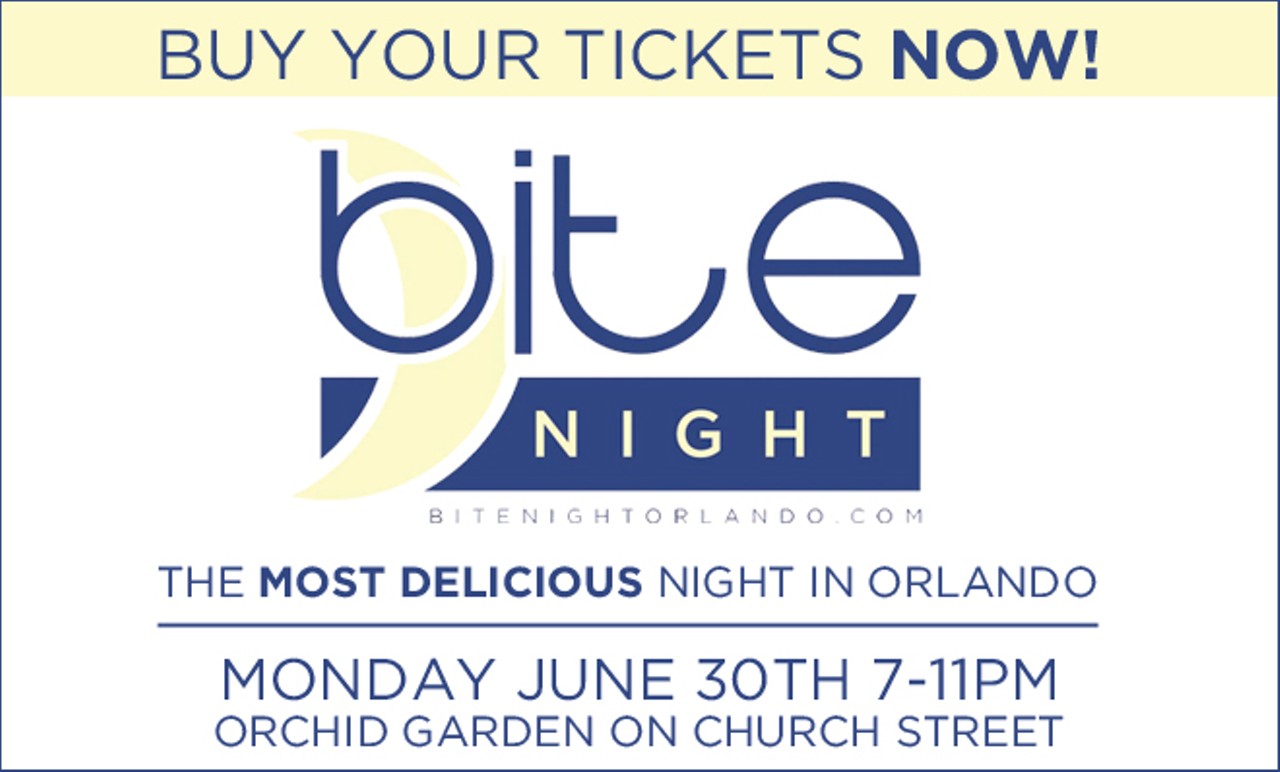 On June 30, Orlando Weekly hosts Bite Night, a celebration of our local restaurant scene. Find out more here.