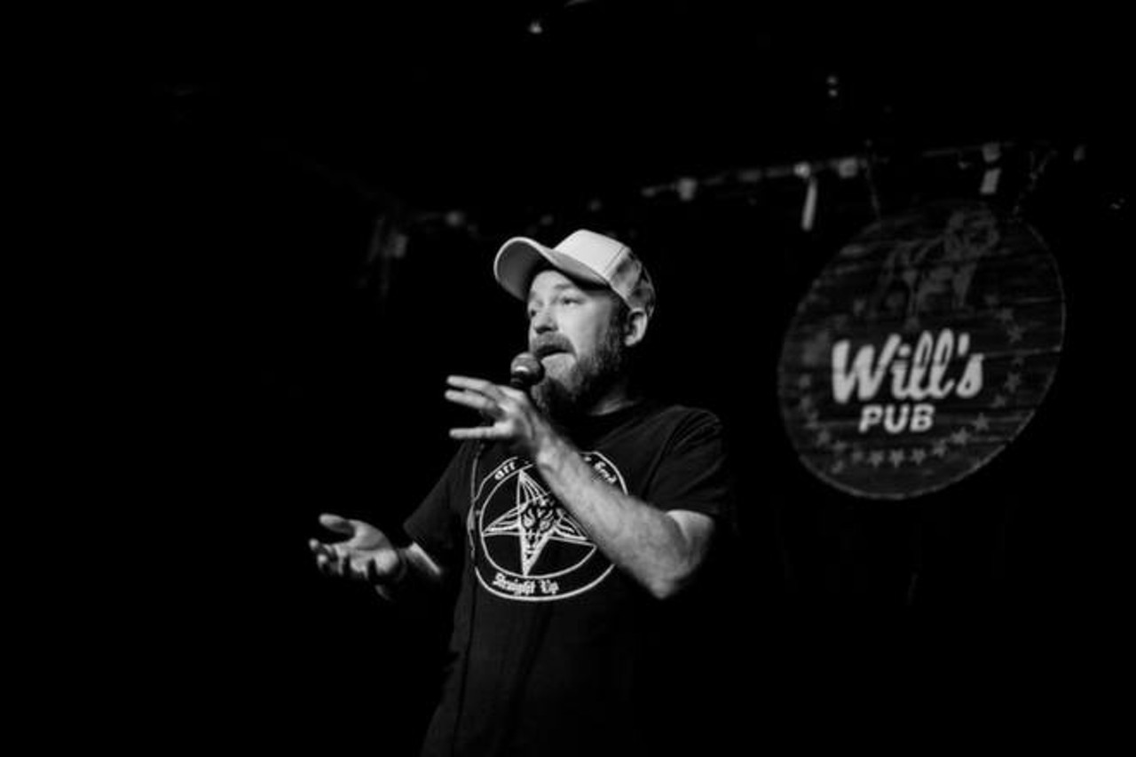 Will Walker lookalike Kyle Kinane headlined  a sold-out show at Will's Pub. Photo by Jon Yehling.