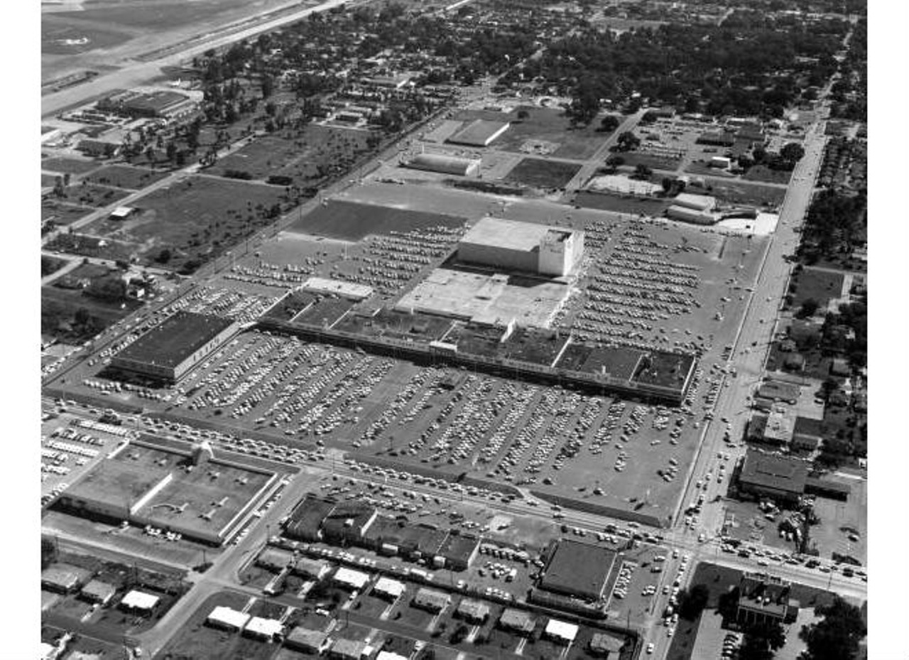 Aerial view of Colonial Plaza and Winter Park Mall