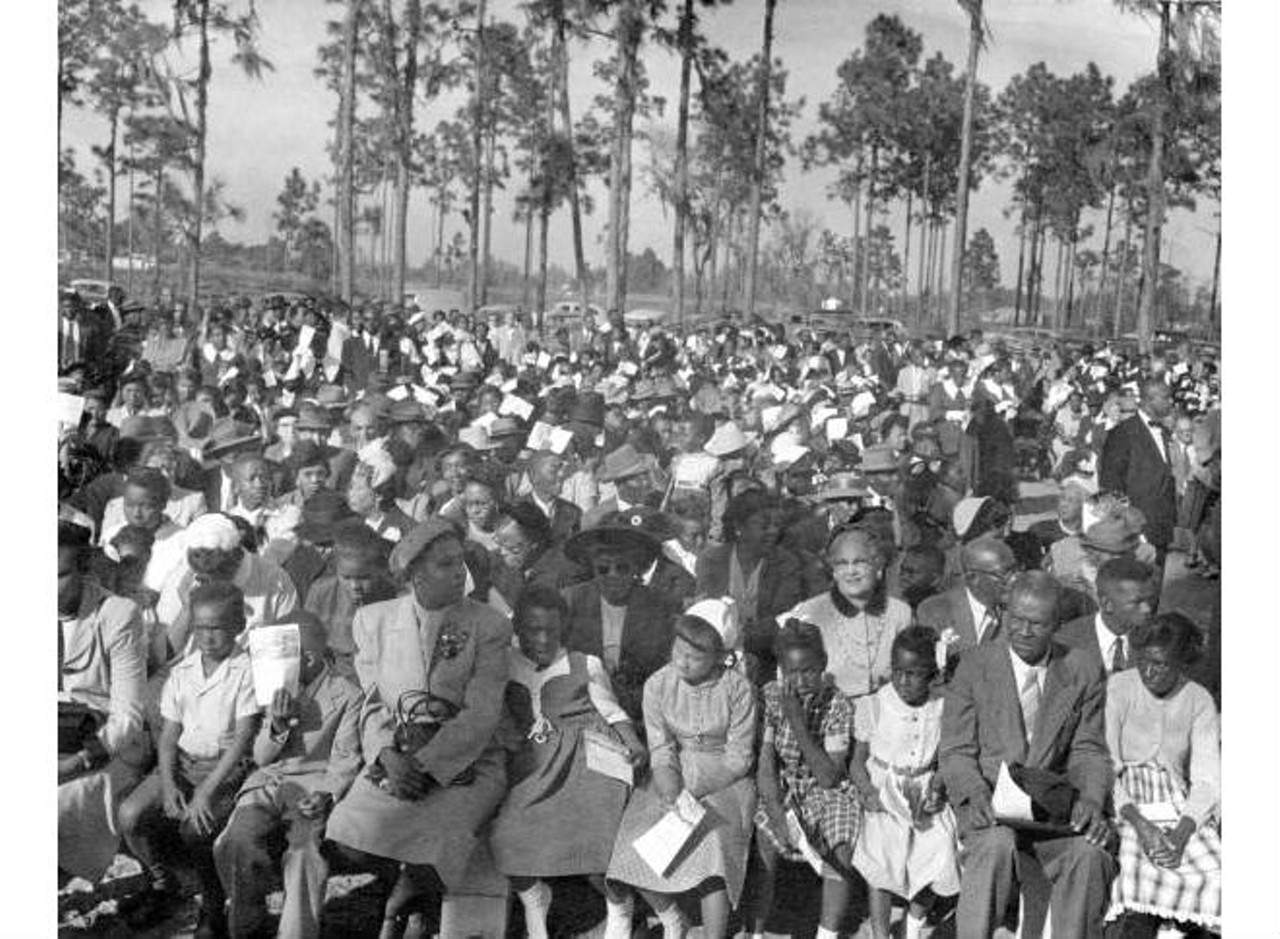 Crowds gathered for the groundbreaking of the Florida Sanitarium and Hospital