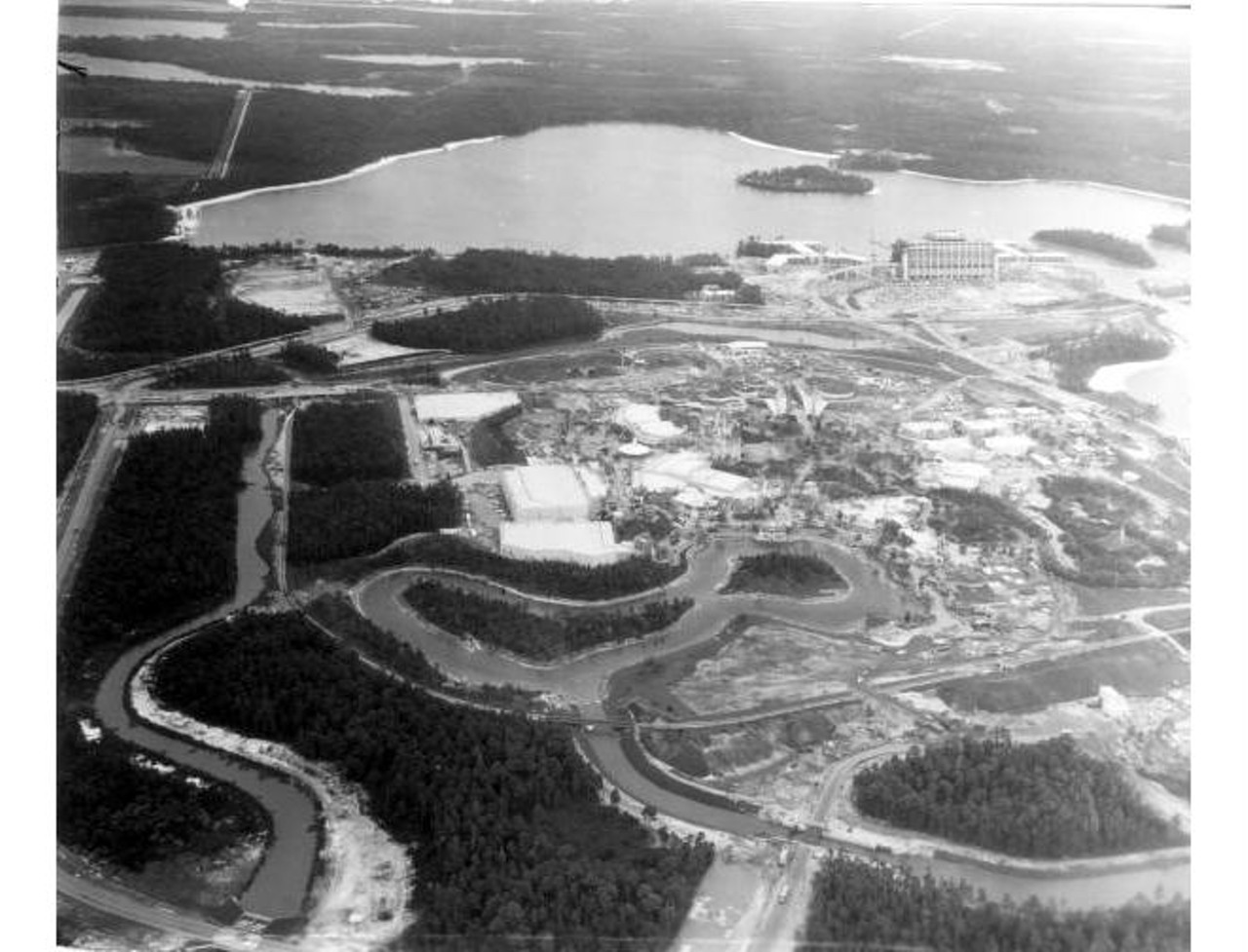 Aerial view of Disney World