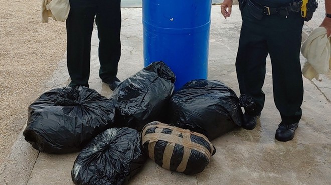 A 90-pound barrel of weed washed ashore in Florida last week