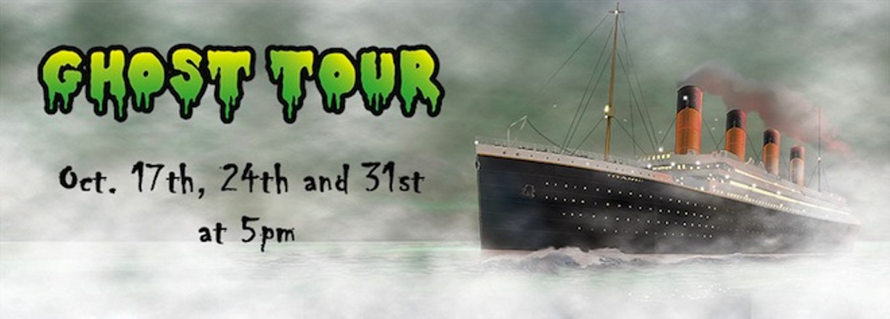 Oct. 24, Oct. 31
Titanic The Experience Ghost Tour Hear paranormal stories that have happened at the exhibition as told by the staff. 5 p.m. Thursday; Titanic &#150; The Experience, 7324 International Drive; $21.95; 407-248-1166; titanictheexperience.com.