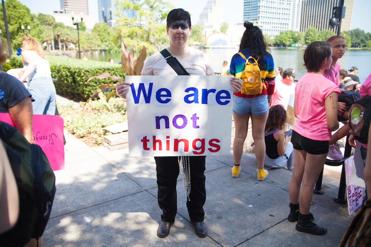 All the best signs we saw at the May 26 abortion rights protest in downtown Orlando