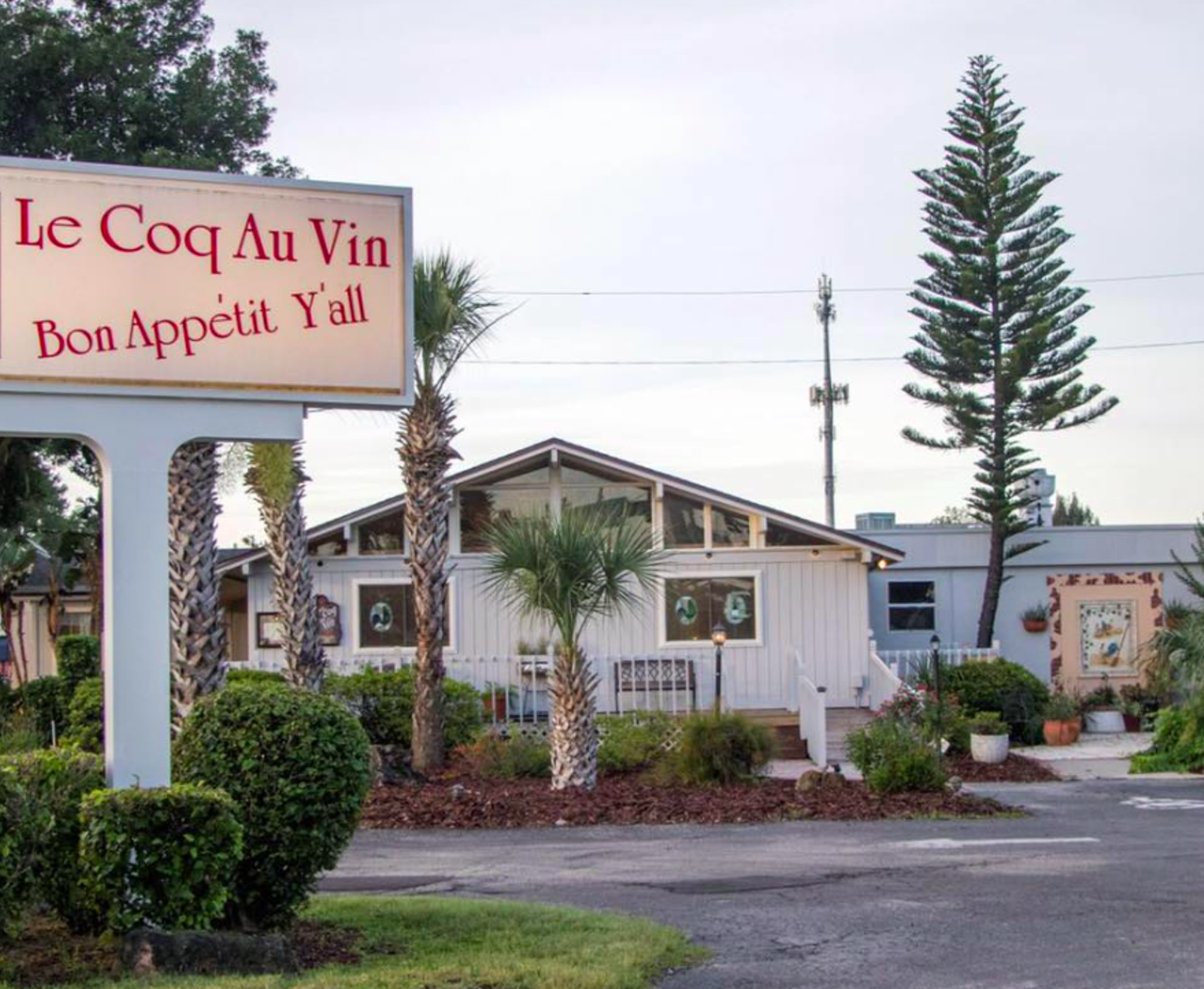 Le Coq Au Vin
4800 S. Orange Ave., Orlando
Orlando restaurant Le Coq au Vin, a local mainstay of French cuisine for nearly 50 years, closed its doors in May. The venerable eatery, winner of our Best of Orlando readers poll for "Best French Restaurant" in 2022, '21, '20 (and many years before that), ceased operations with a final Saturday dinner service. Owner and chef Reimund Pitz put his decision down to rising food costs and declines in business due to the COVID pandemic.