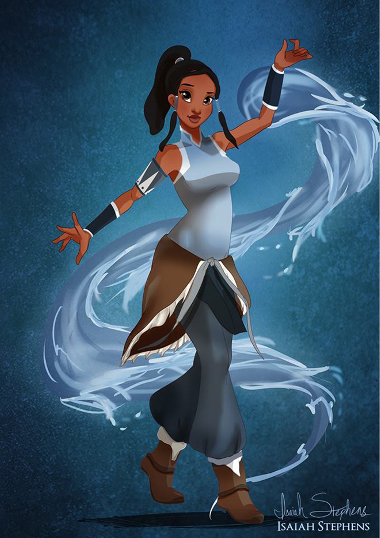 Tiana as Avatar Korra