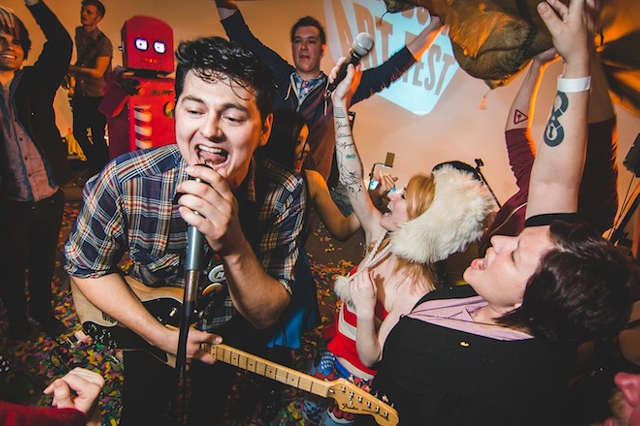 Andy Matchett and the Minks perform their last show at Cardboard Art Festival