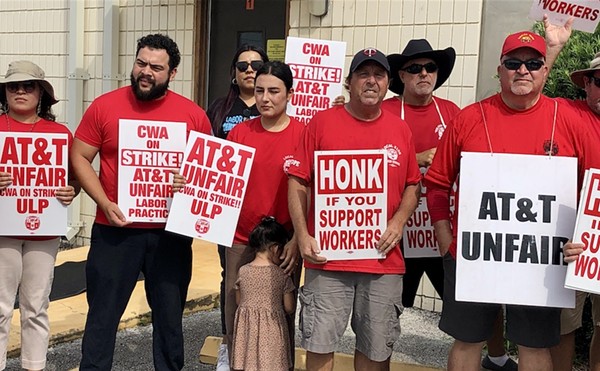 AT&T workers in Orlando, joined by fellow union members with Central Florida Jobs With Justice, strike over allegations of bad faith bargaining.