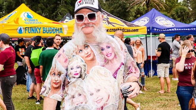An Orlando Beer Festival attendee in 2021.