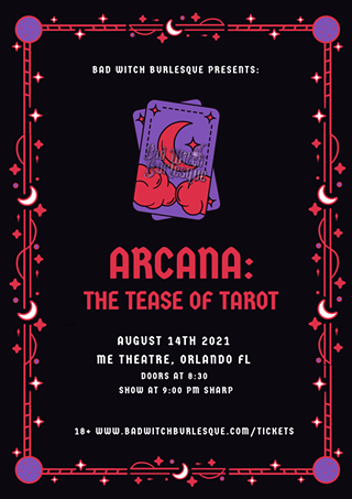 Bad Witch Burlesque Presents "Arcana: The Tease of Tarot"