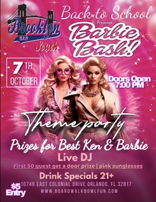 Plus, dress in your Barbie best and be Kenough, because prizes will be given out to the best dressed Barbie and Ken. The first 50 guests get a door prize.