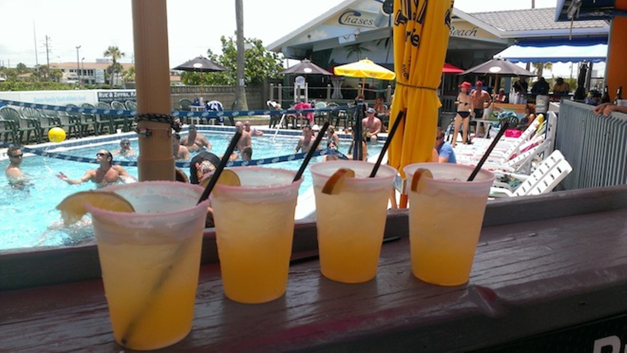 Seaside bar crawl in New Smyrna Beach
Chases on the Beach (3401 S. Atlantic Ave.)
"With intense pool volleyball tournaments, two massive covered bar areas and a solid location directly on the beach, Chases has that signature Jimmy Buffett style written all over it. So, in true Parrothead fashion, we ordered on-the-rocks margaritas &#150; quickly followed by a round of brightly colored Jell-O shots."