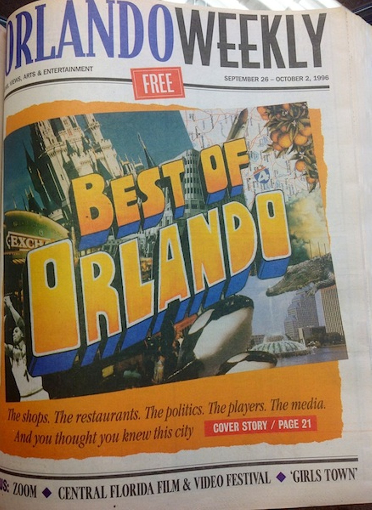 Orlando Weekly Best of Orlando 1996