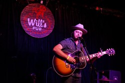 Caleb Caudle at Will's Pub (photo by Michael Lothrop)
