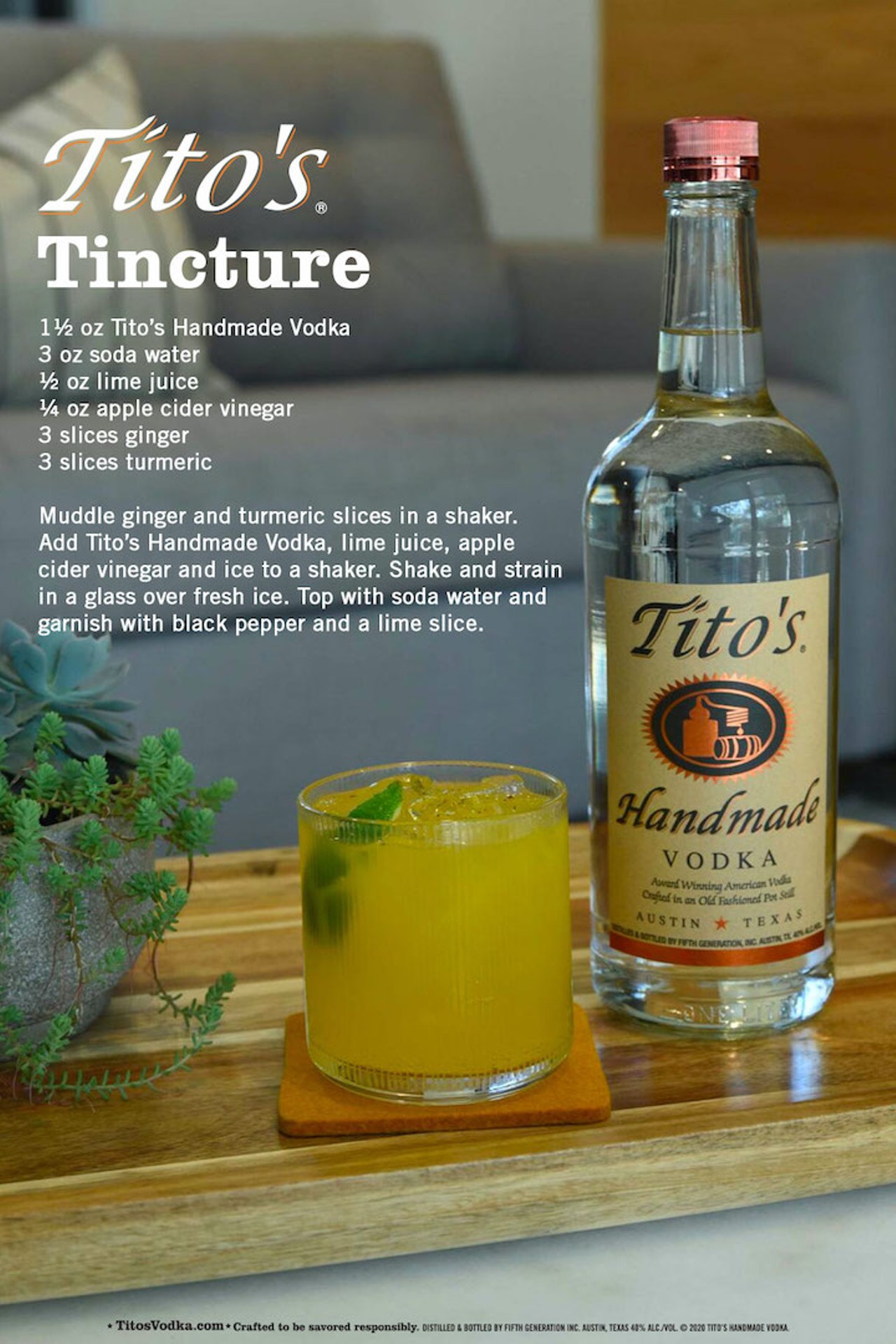 Tito's Handmade Vodka & Muddled Cocktail Gift Set