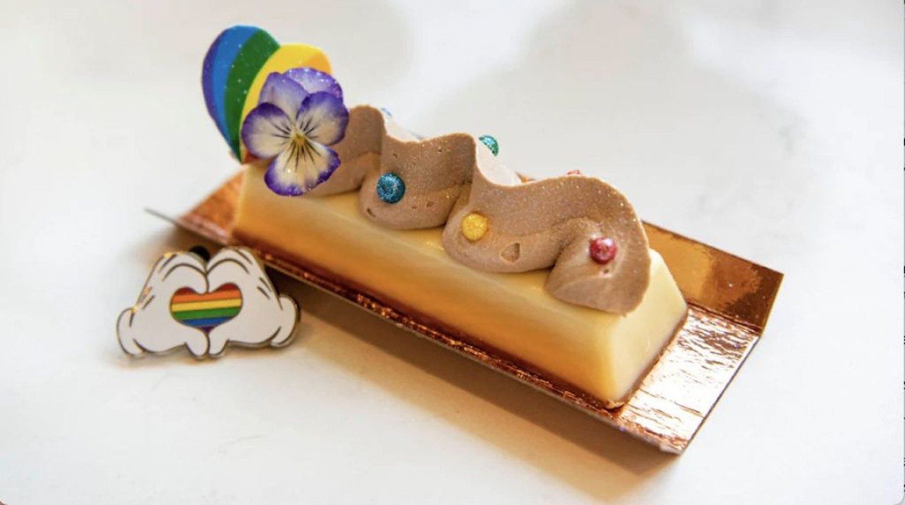 Amorette&#146;s Pastisserie 
1536 E Buena Vista Dr #1A, Lake Buena Vista, FL 32830, (407) 939-5277
Amorette&#146;s is admired for their delicious Disney-themed cakes, but this month is all about Pride with their Paradise Pride pastry.
Photo via Disney Springs Events List/Website
