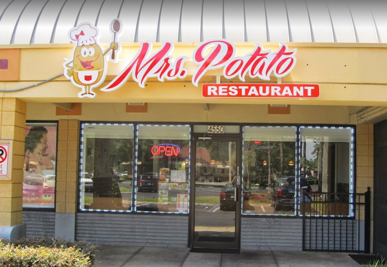 Mrs. Potato  
4550 S. Kirkman Road, 407-290-0991
Save your money while still filling up your stomach. Mrs. Potato started out as a small potato shack and has grown into a place locals rave about. Stop by for the loaded fries or try something more flavorful and traditional from their menu.  
Photo via Mrs Potato/Facebook