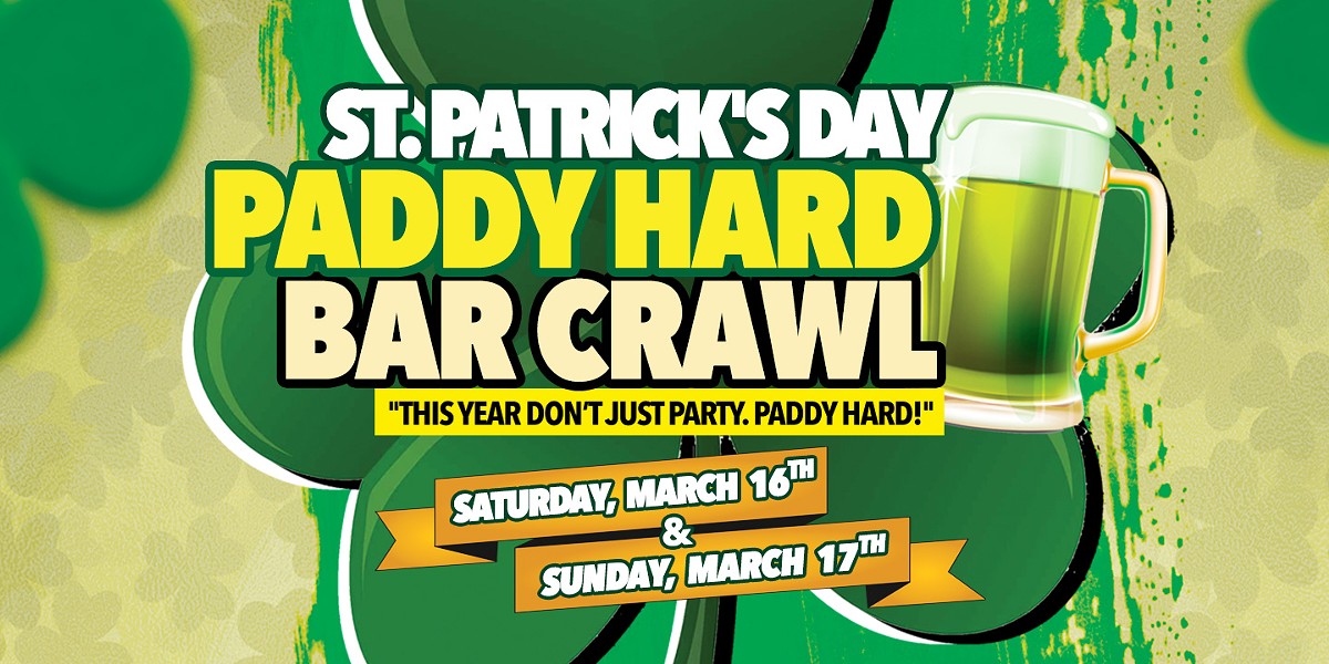 Orlando's Best St. Patrick's Day Bar Crawl! Celebrate St. Patrick's Day at one of the largest pub bar crawls in Orlando!