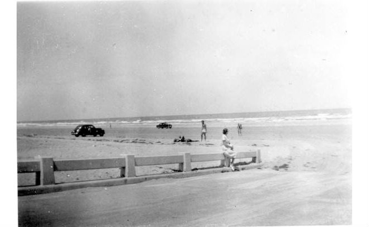 View of the beach, 1950