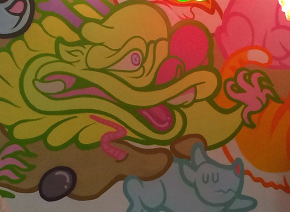 Detail of Boy Kong's massive mural at Quickly Boba. - PHOTO BY JESSICA BRYCE YOUNG