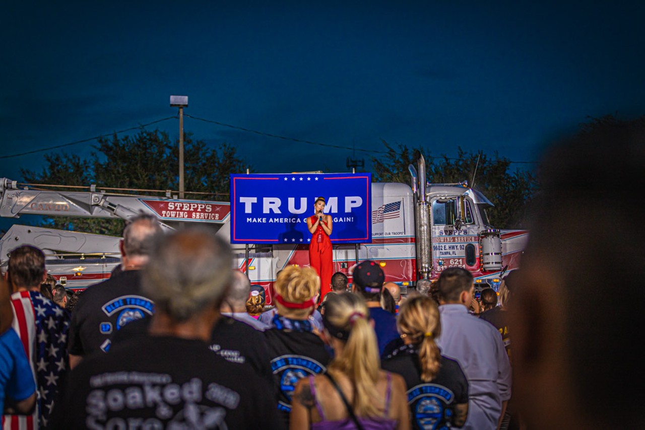 Don Trump Jr.&#146;s Tampa rally attracted Proud Boys, bikers and MAGA faithful