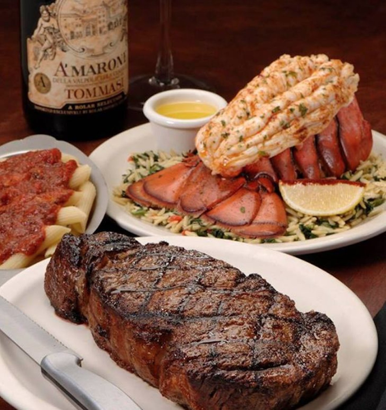 Delmonico&#146;s Italian Steakhouse
3284 Margaritaville Blvd, Kissimmee; 407-890-0104; estimated open date: date not specified
This restaurant offers traditional Italian cuisine with an atmosphere filled with Frank Sinatra and Rat Pack music and caricatures, creating a &#147;big city feel.&#148;
Photo via Delmonico&#146;s Italian Steakhouse Oviedo/Facebook