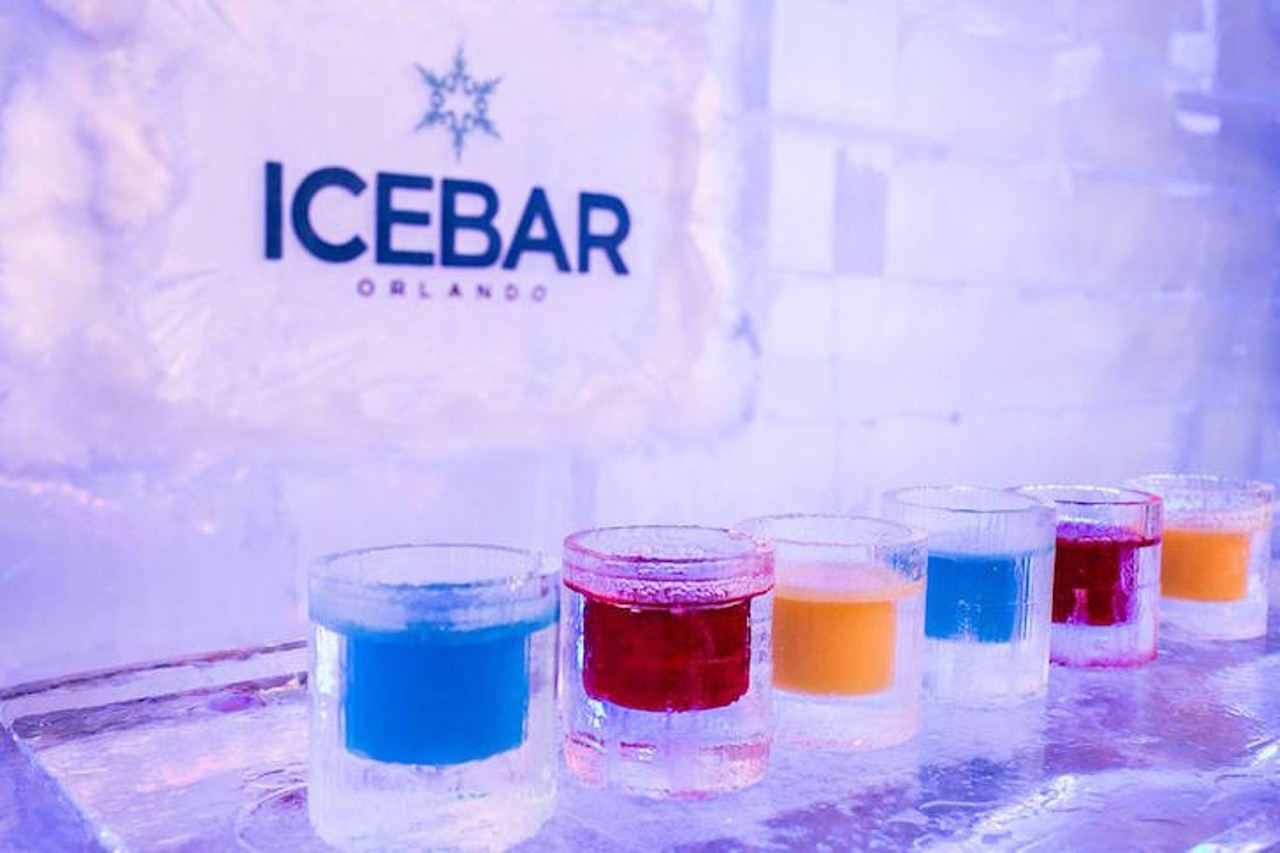 ICEBAR Orlando  
Emeril&#146;s Florida
8967 International Drive | (407) 426-7555
Icebar is the only bar in Orlando where you&#146;ll need a thermal coat and gloves in order to enjoy the drinks. The bar was featured on the show Emeril&#146;s Florida on the Food Network in partnership with Visit Florida which aired in January 2013. On the show Emeril Lagasse highlights the state&#146;s top restaurants, bars and resorts.
Photo via ICEBAR Orlando/Facebook