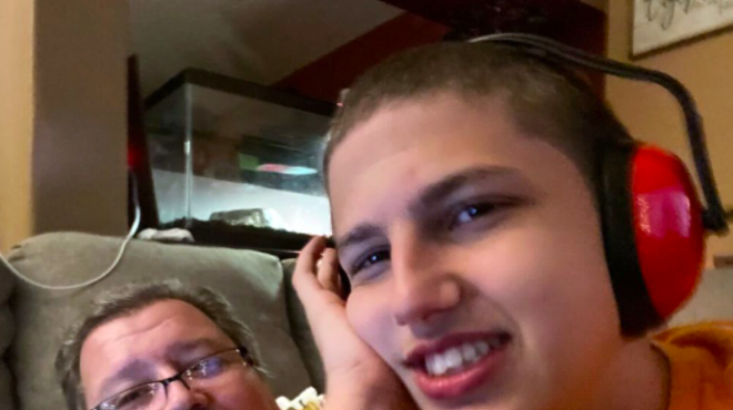 Dan Miller, 57, and his son with autism Nathan Miller, 17, pose for a selfie together in their house in Lake Worth, Fla. His son's provider, Blessing Hands Services Inc. of nearby Palm Springs, stopped the family’s services after it went unpaid for months, forcing him to take time from work to care for his son full-time. Florida's Agency for Health Care Administration announced more than $9 million in fines Wednesday against Sunshine State Health Plan