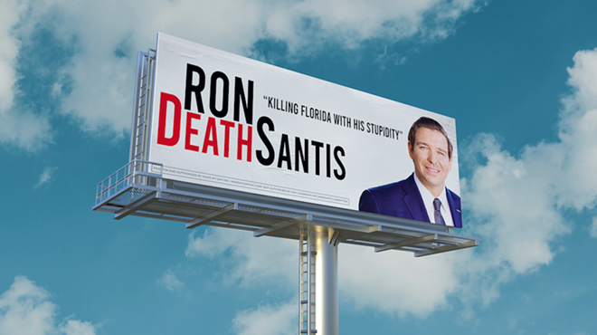Florida lawyer fundraising to put a Ron 'DeathSantis' billboard outside of the governor's mansion