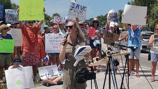 St. Petersburg-based Democratic Rep. Lindsay Cross at Honeymoon Island State Park on Aug. 27, 2024.