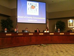 Flowers for the Dead: Democracy's demise at this morning's Orange County board meeting, WITH FLOWERS!