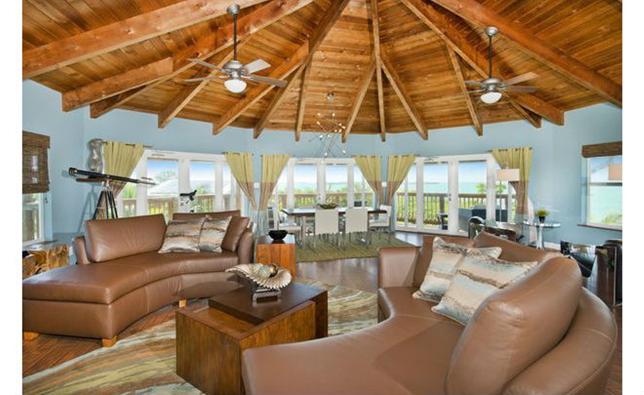  Luxury Eco Friendly Private Island in Florida Keys 
(305) 942-9197 
Melody Key, off the coast of Summerland Key
With 360 degrees of windows, you can enjoy the view while being protected from the sun's harmful rays.