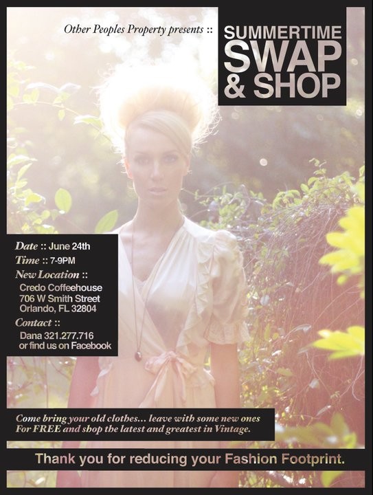 Haughty by nature: OPP's Swap & Shop is tomorrow!