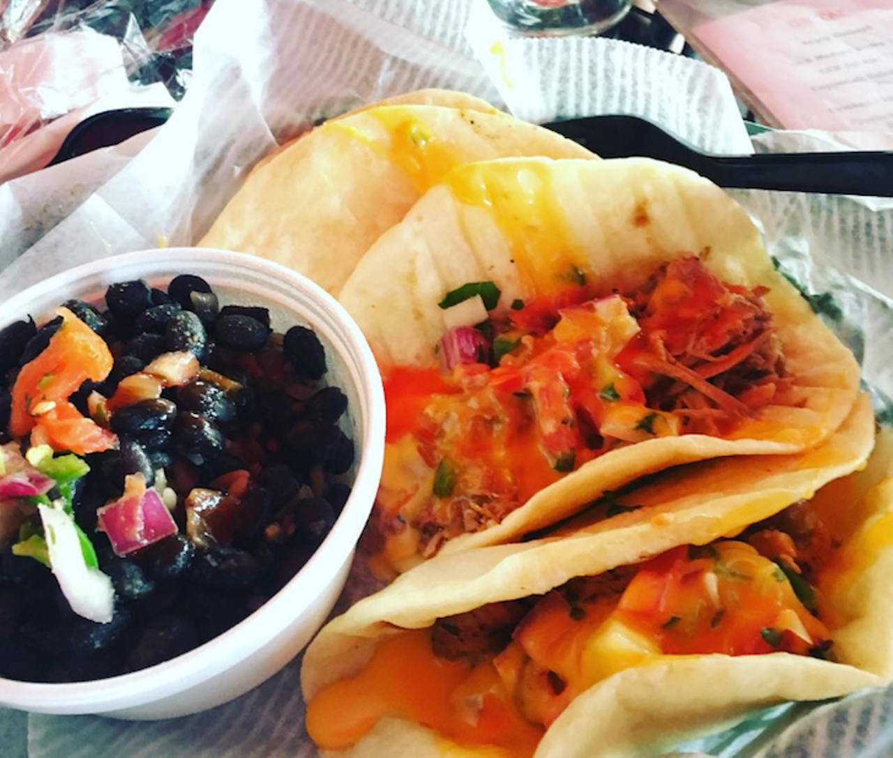 Sloppy Taco Palace
4892 S Kirkman Rd, Orlando, (407) 574-6474
Music, tots, tacos. Those three things are all being served up at Sloppy Taco Palace, which offers $1.50 (sloppy) beef tacos every Tuesday.
Photo via goddesskay/Instagram