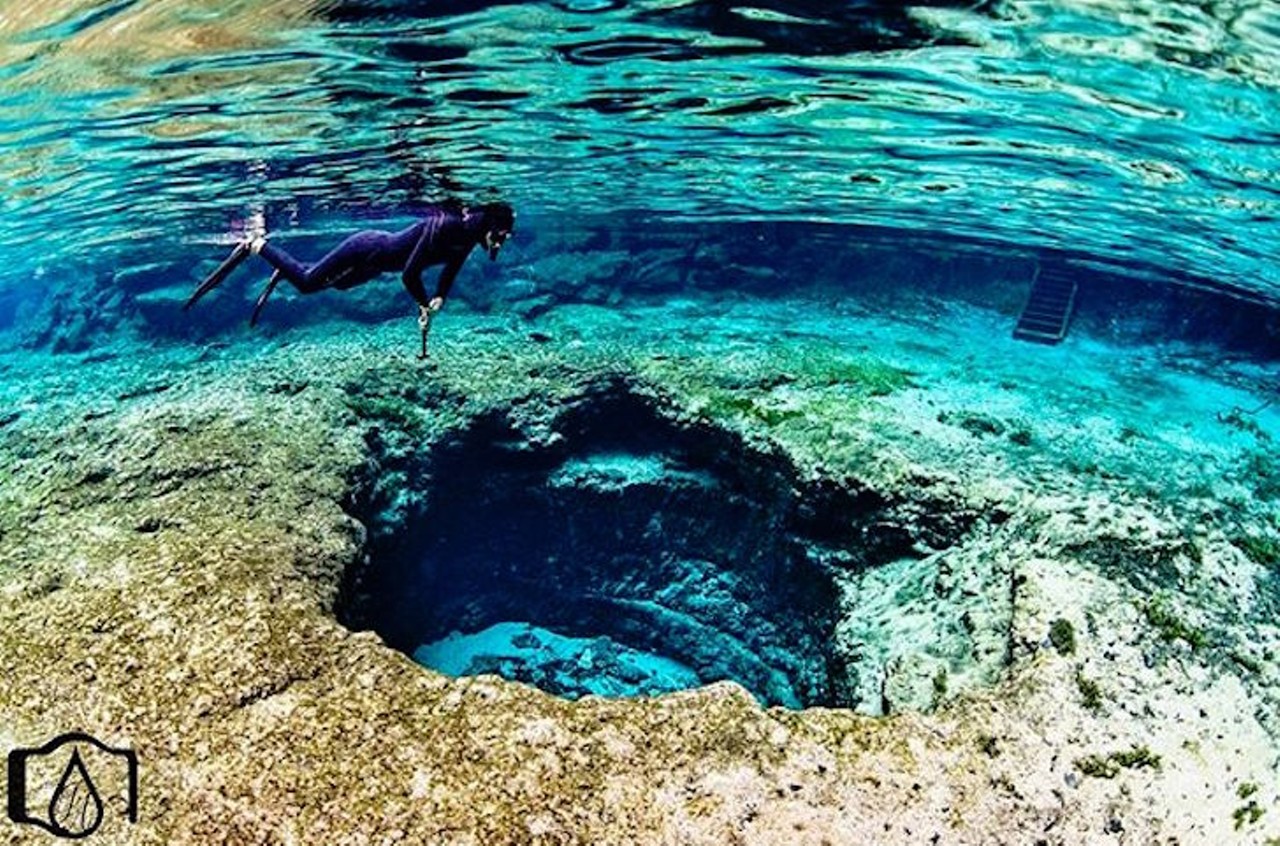 Ginnie Springs 
5000 Northeast 60th Ave., High Springs | Distance: 2 hours and 5 minutes
Located on the Santa Fe River, Ginnie Springs is one of the clearest bodies of water in Florida. Choose one of the seven different springs for your afternoon splash around or try to find a grotto hidden beneath the water&#146;s surface&#151;there are plenty for you to discover.
Photo via jmadler/Instagram
