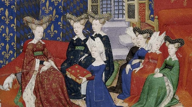Isabeau of Bavaria (Queen of France, 1385-1422) and her girlies do book club