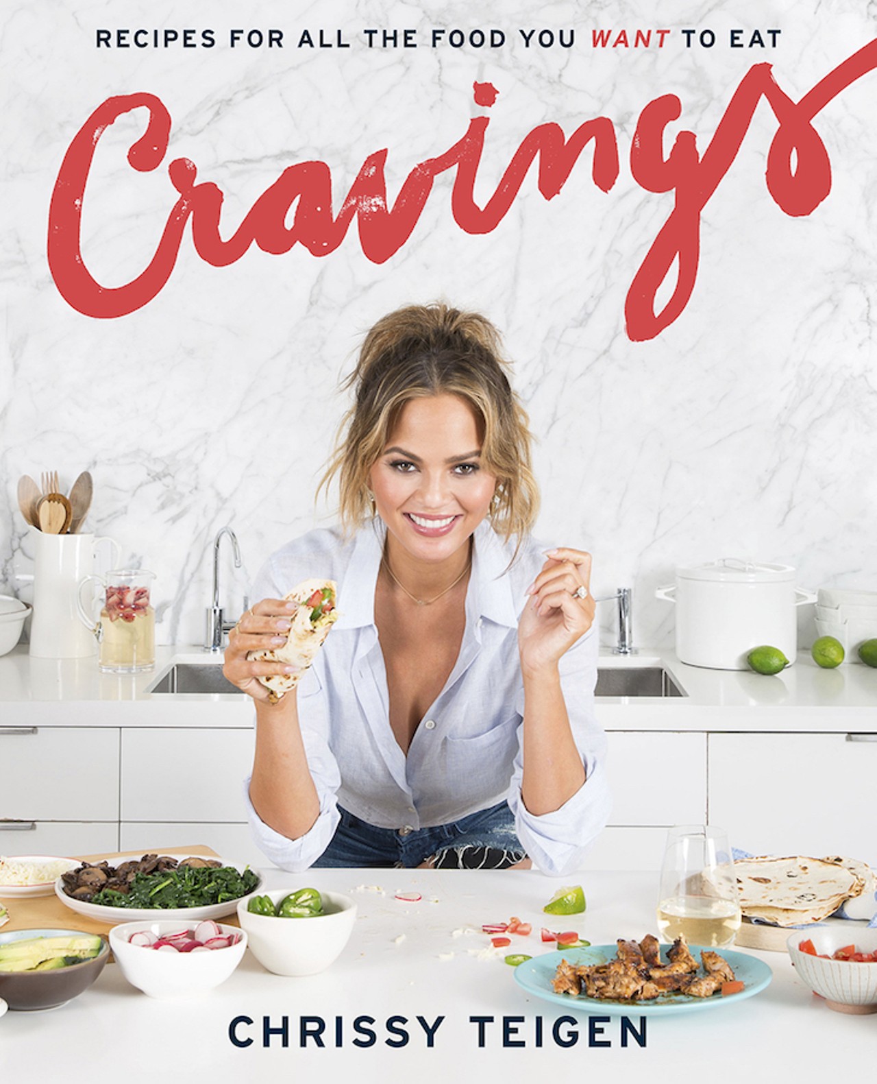 Cravings: Recipes for All the Food You Want to Eat, by Chrissy Teigen (Random House, 240 pages)
OK, OK, hear me out. I know: Chrissy Teigen, of Sports Illustrated and Twitter fame? But this is truly the perfect book to turn to for potlucks, family gatherings and office parties. Is it basic? Totally. Is it incredibly useful? Absolutely. Are there some tasty bites to be had? You better believe it.