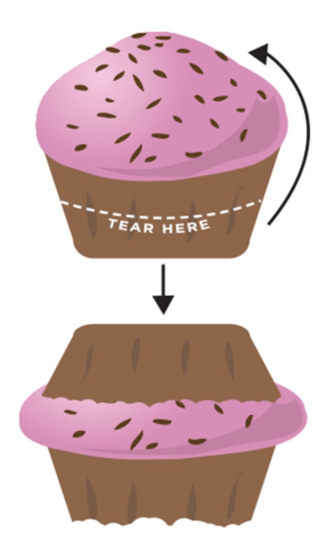 How to eat a top-heavy cupcake